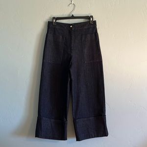 Kate Spade indigo denim cuff pant